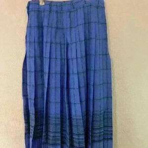 Vintage Petite Pendleton 100% Virgin Wool sz S pleated plaid skirt school girl
